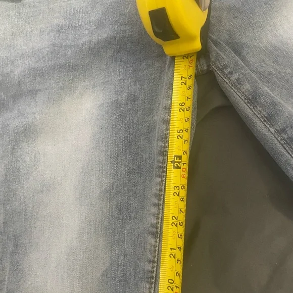 BAMBOO Blue Slim Straight Jeans with Vintage-Inspired Wash - Picture 6 of 8